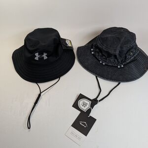 Lot Of Two Adult Bucket Hats One Size Under Armor And Generic Brand